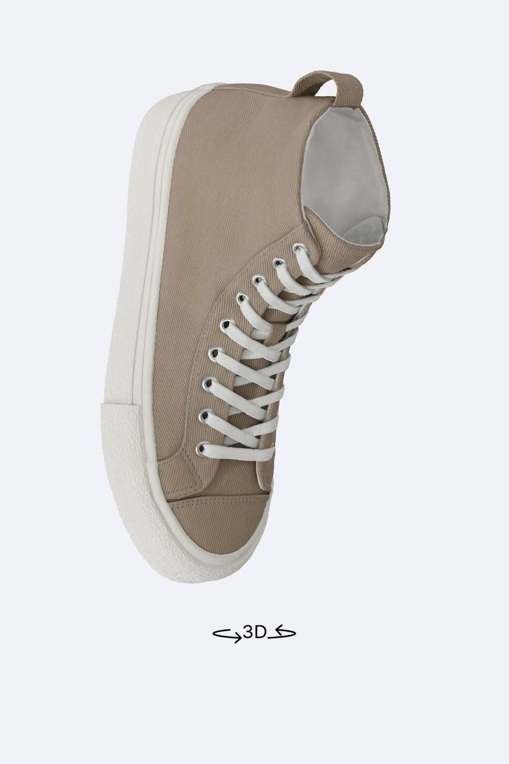 Zara Fabric High-Top Sneakers