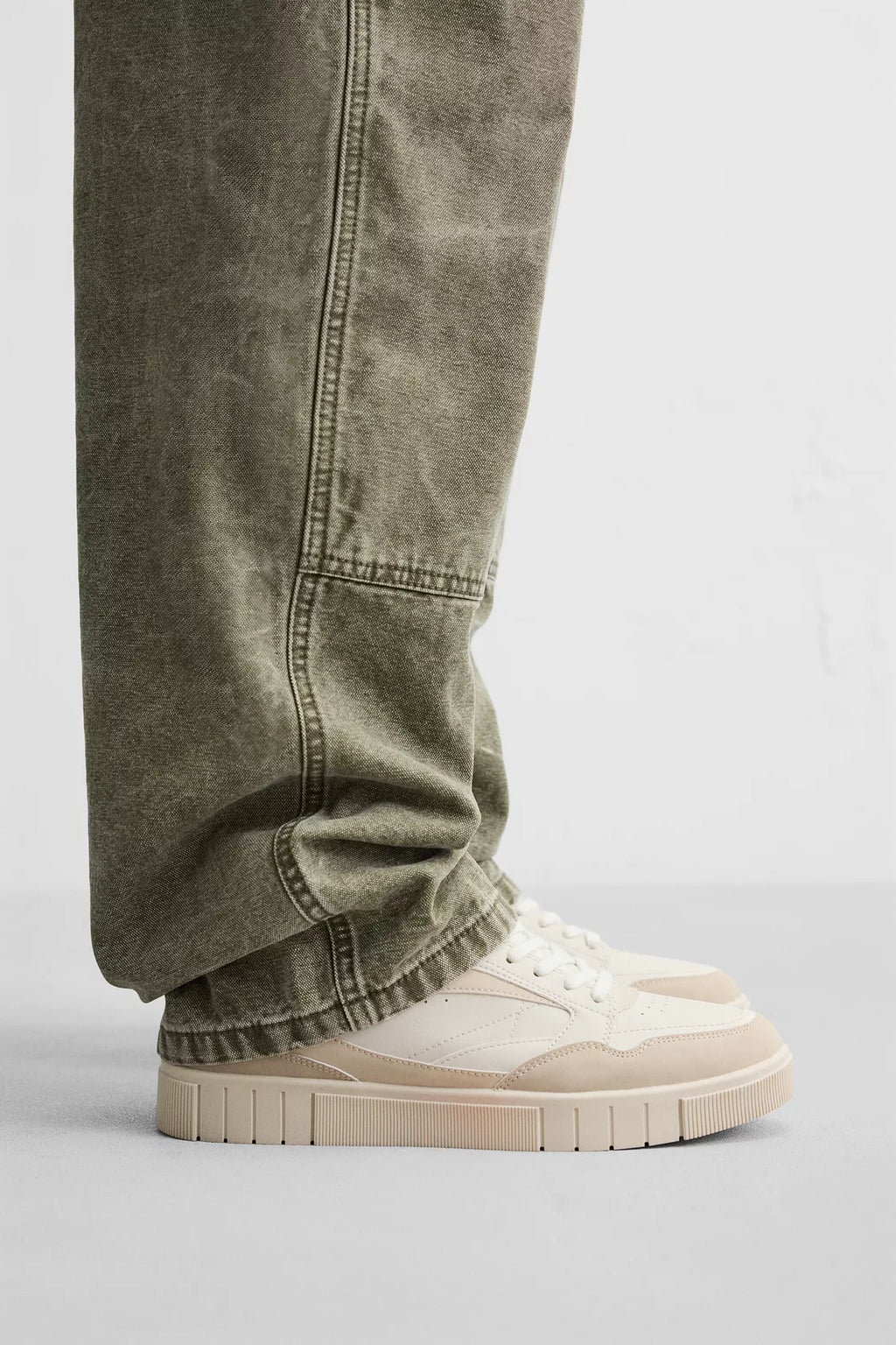 Zara Retro High-Top Trainers