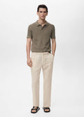 Mango Slim-Fit Trousers With Drawstring