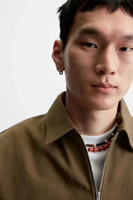 Zara Boxy Fit Tshirt With Zip