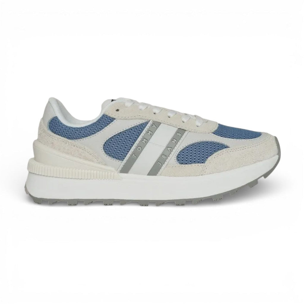 Tommy Suede Cleat Mixed Texture Trainers