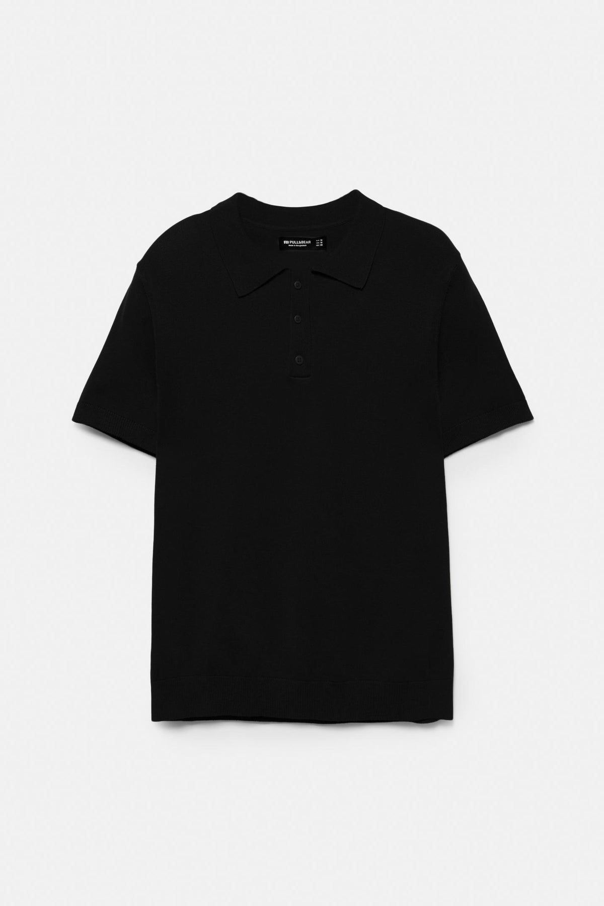 Pull&Bear Short Sleeve Knit Polo Shirt