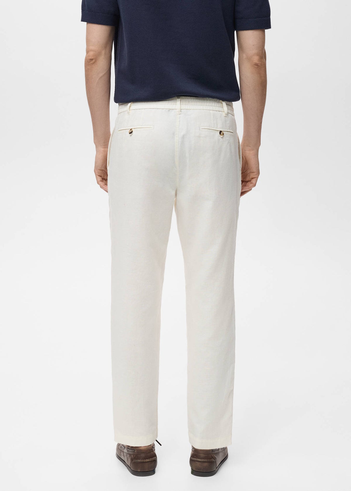 Mango Slim-Fit Trousers With Drawstring