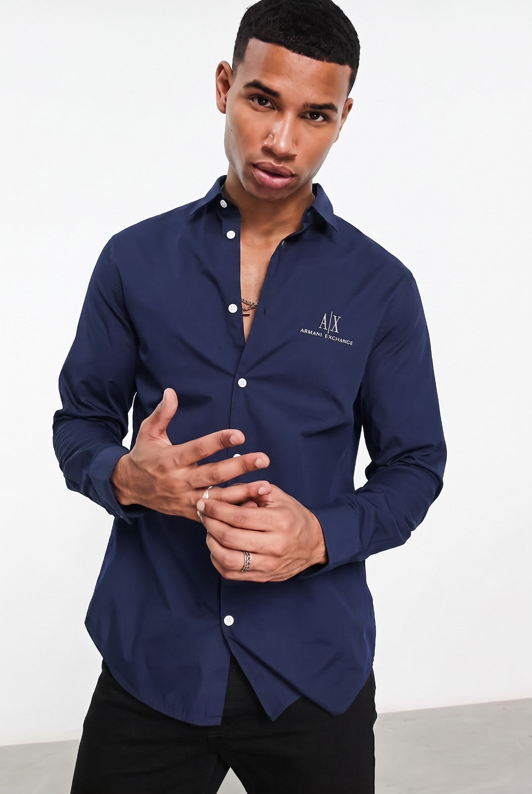 Armani Exchange Regular Fit Poplin Shirt