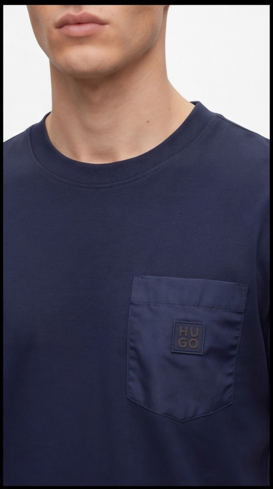 Hugo Boss Regular Fit With Metal Logo Pocket Tshirt