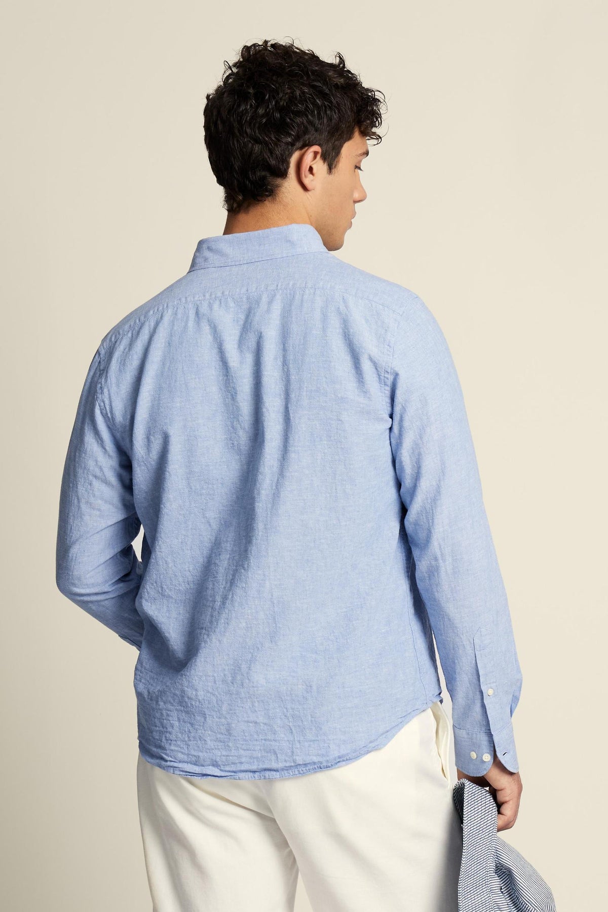 La Martina Regular Fit Cotton & Linen Shirt With Small Logo - Rodolfo