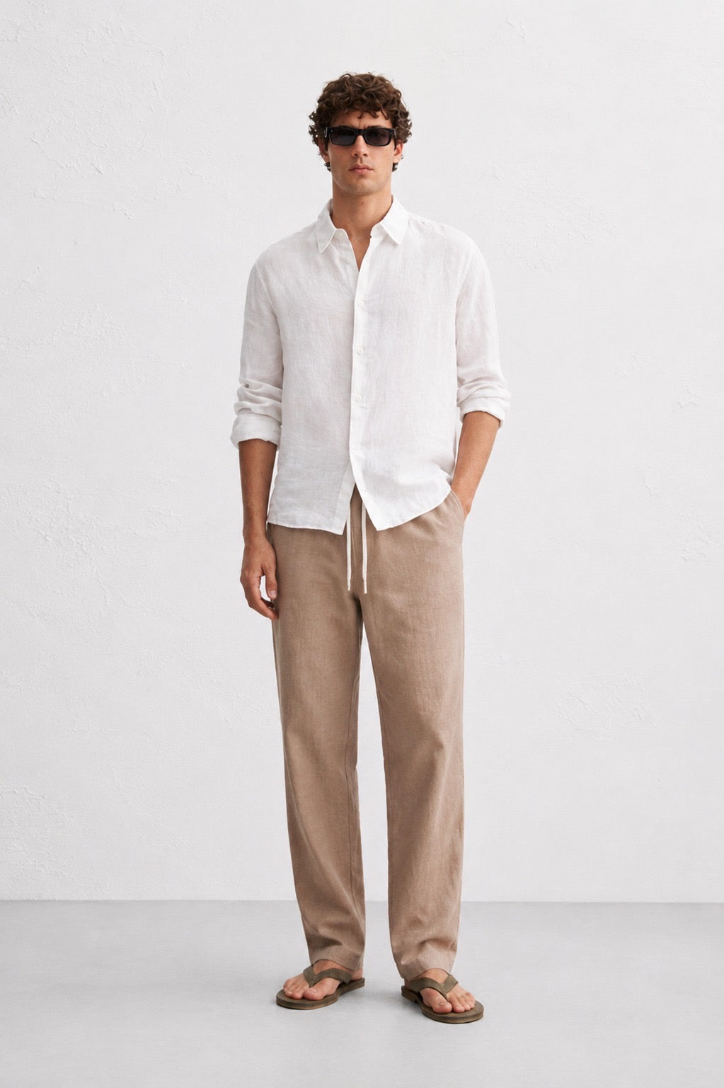 Zara Relaxed Fit Linen Pant