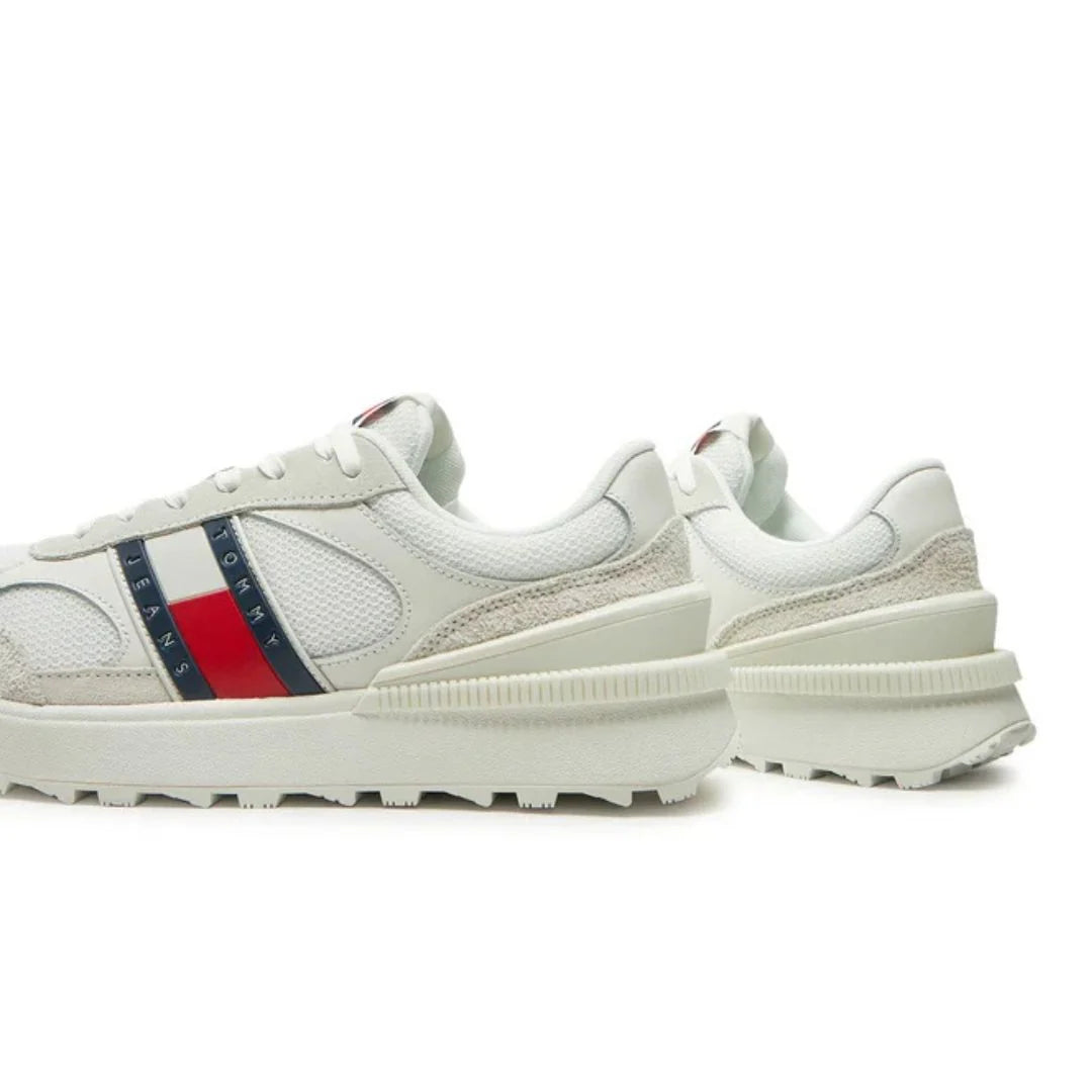 Tommy Suede Cleat Mixed Texture Trainers