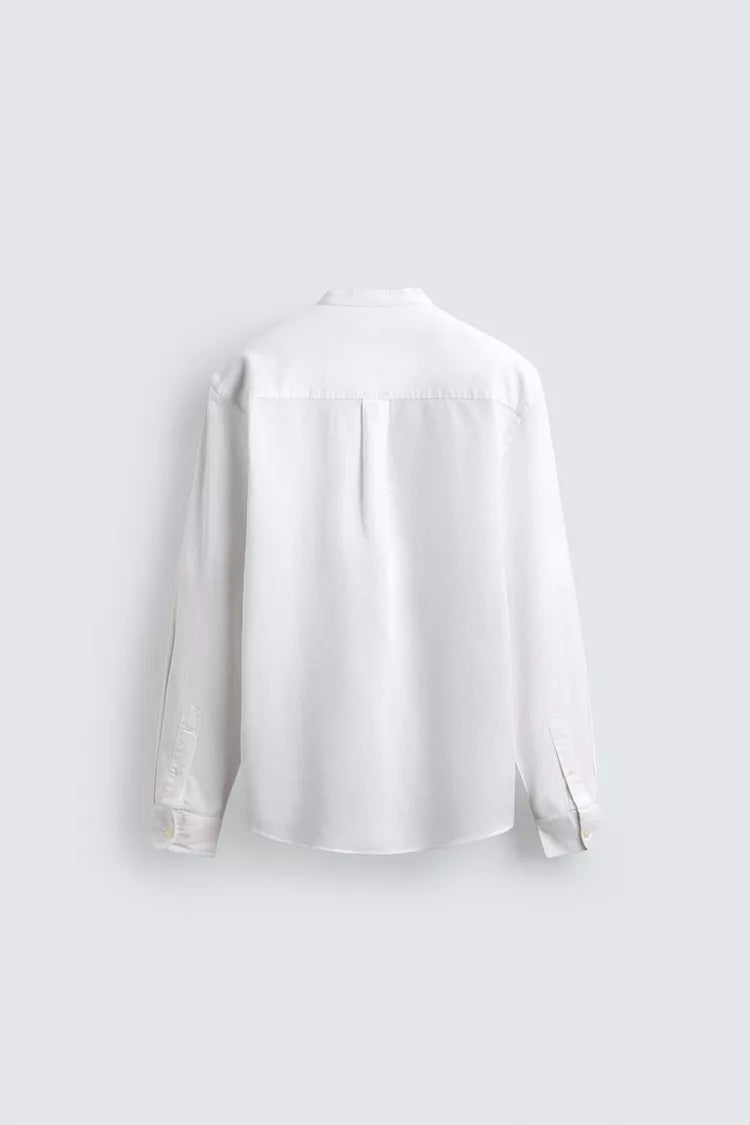 Zara Relaxed Fit Linen/Cotton Shirt