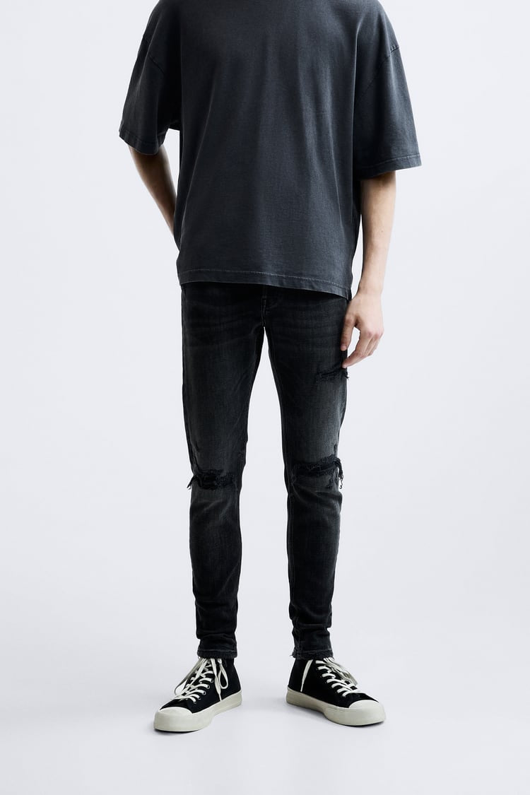 Zara Ripped Skinny Jeans