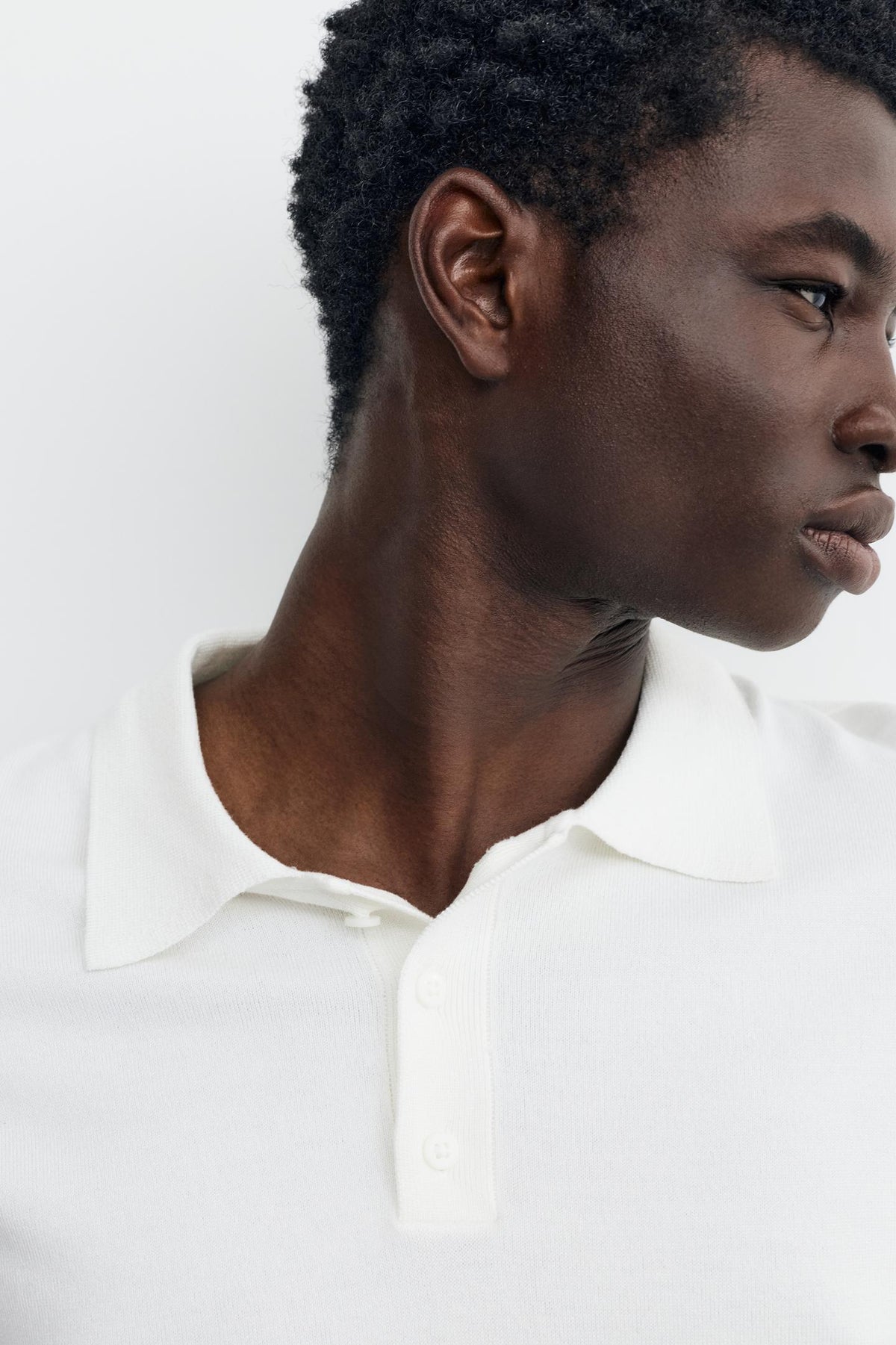 Pull&Bear Short Sleeve Knit Polo Shirt