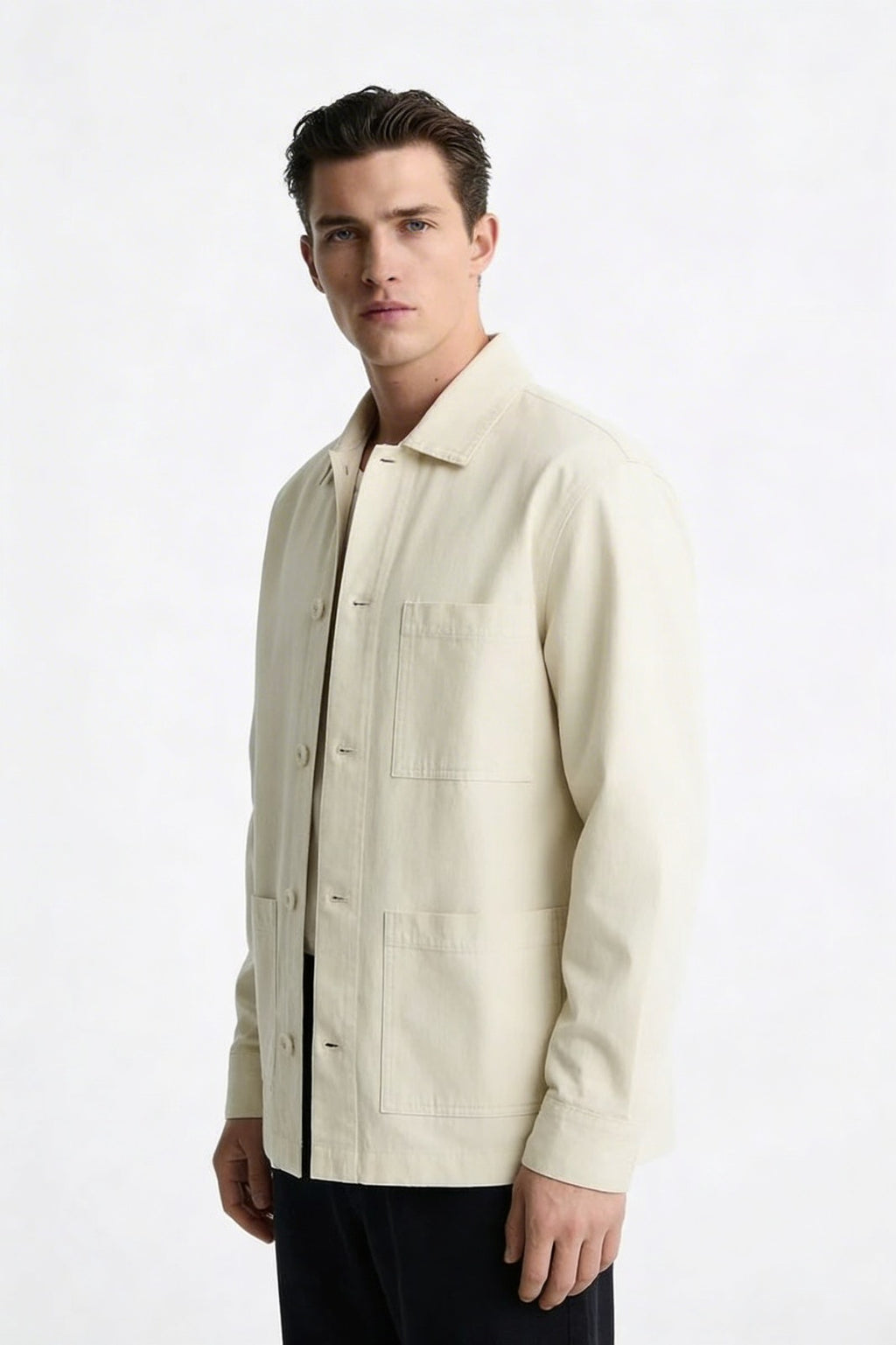 Zara Textured Overshirt With Pockets