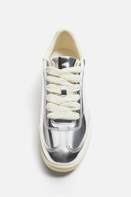 Zara Metallic Trainers