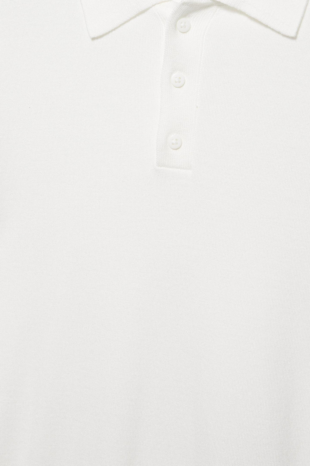 Pull&Bear Short Sleeve Knit Polo Shirt