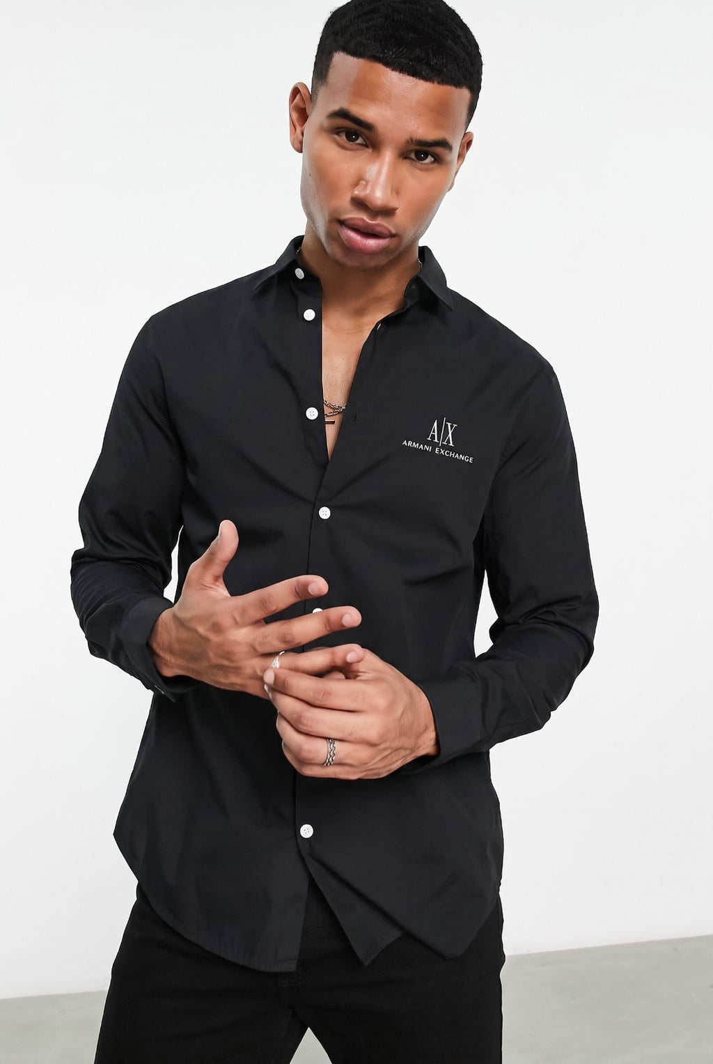 Armani Exchange Regular Fit Poplin Shirt
