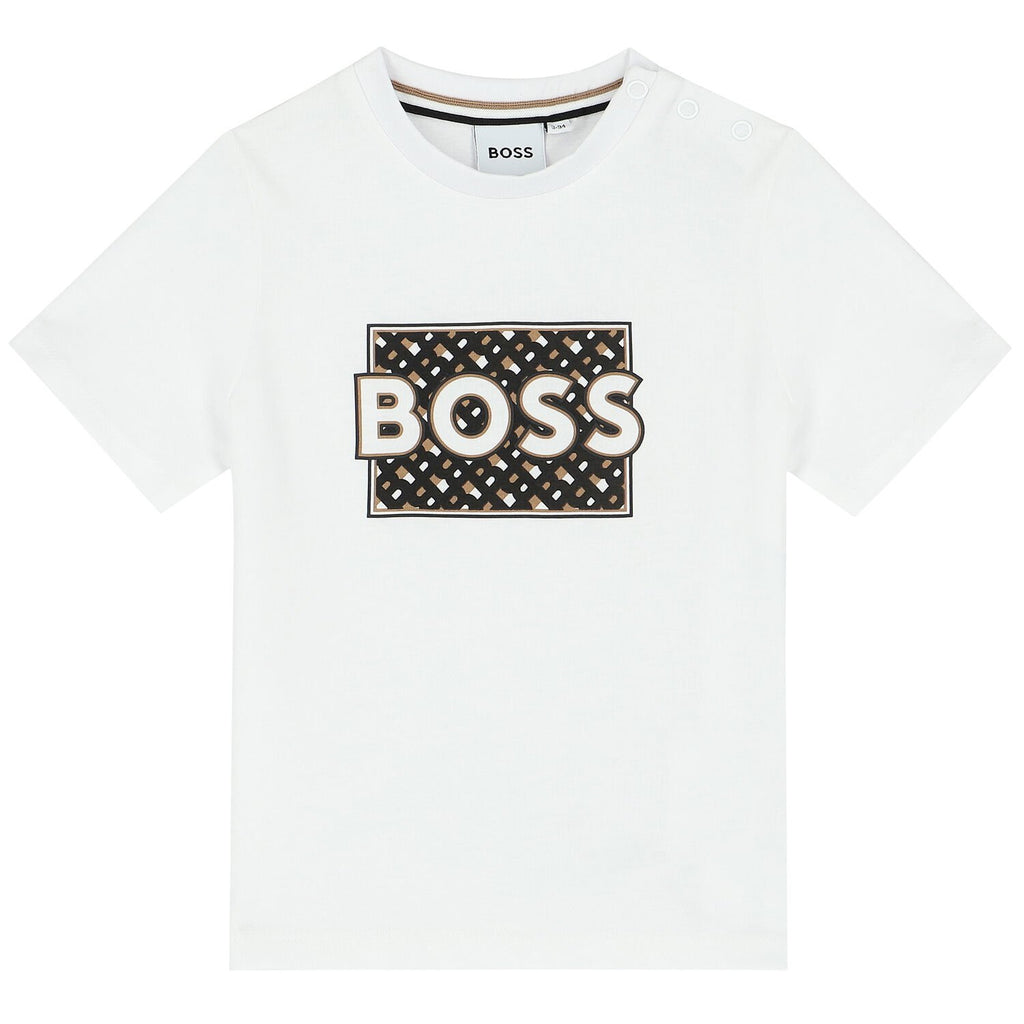Hugo Boss Regular Fit Tshirt With Logo Print