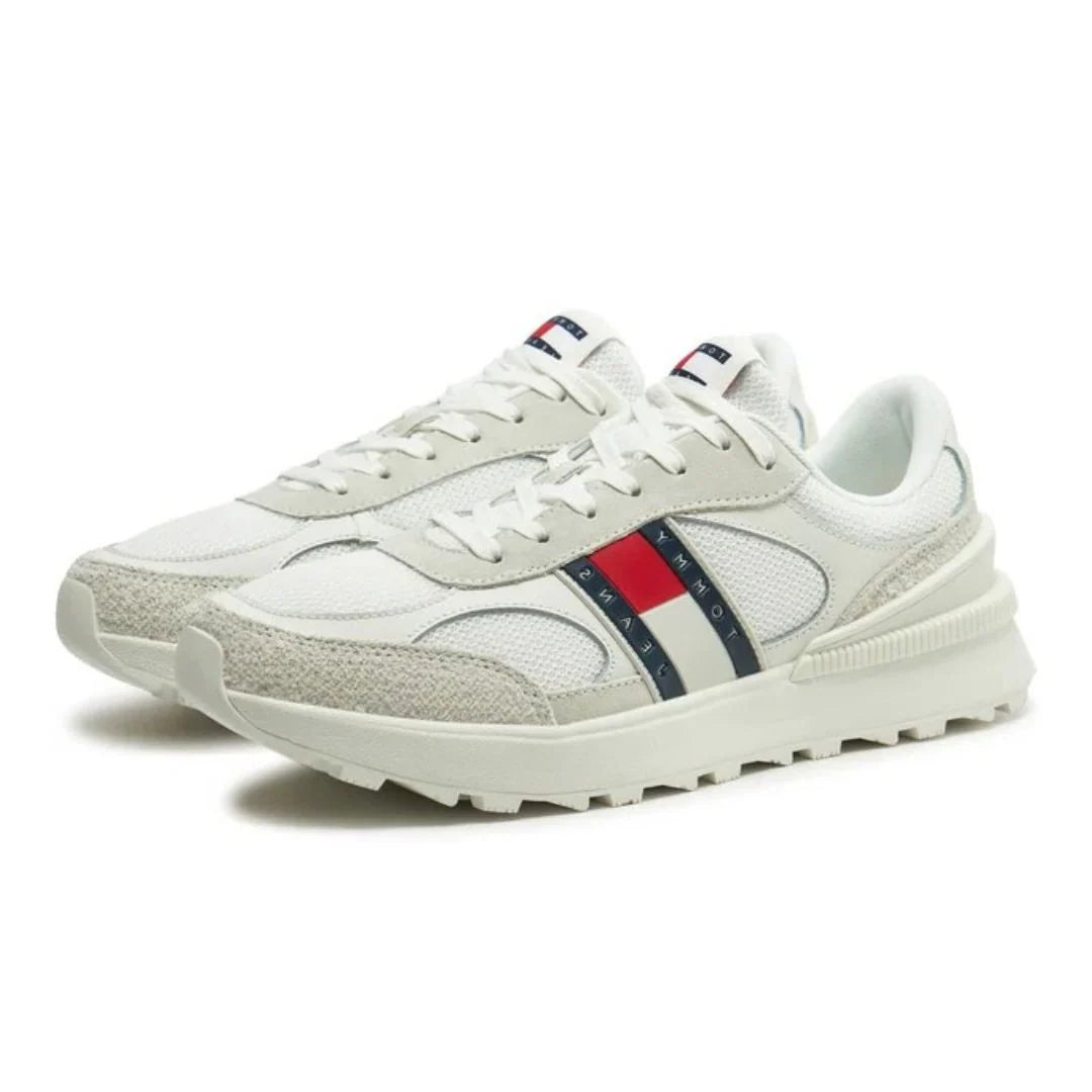 Tommy Suede Cleat Mixed Texture Trainers