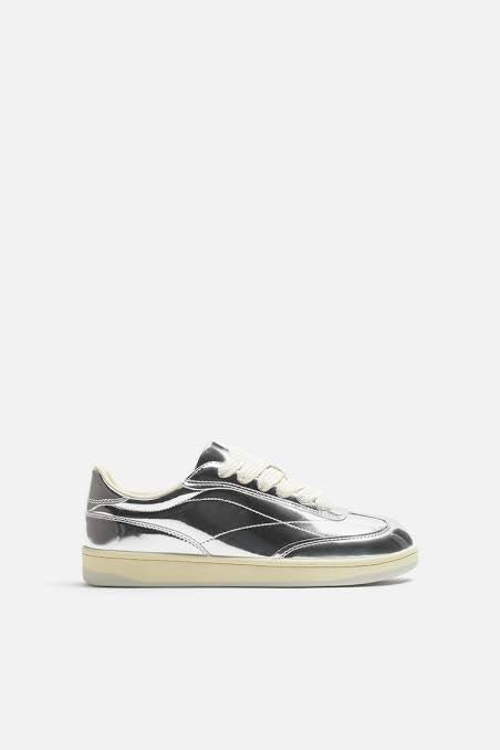 Zara Metallic Trainers