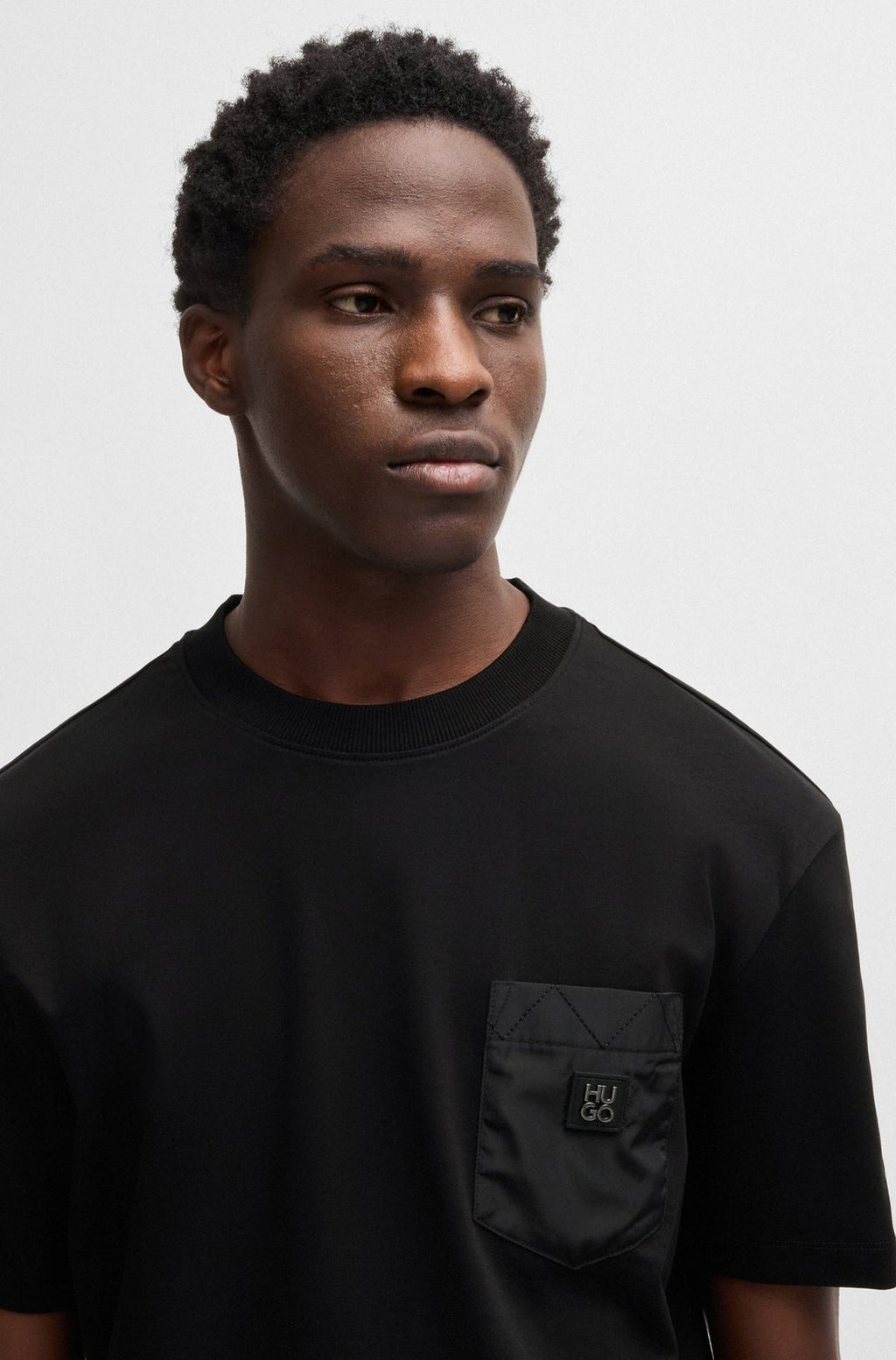 Hugo Boss Regular With Fit Metal Logo Pocket Tshirt