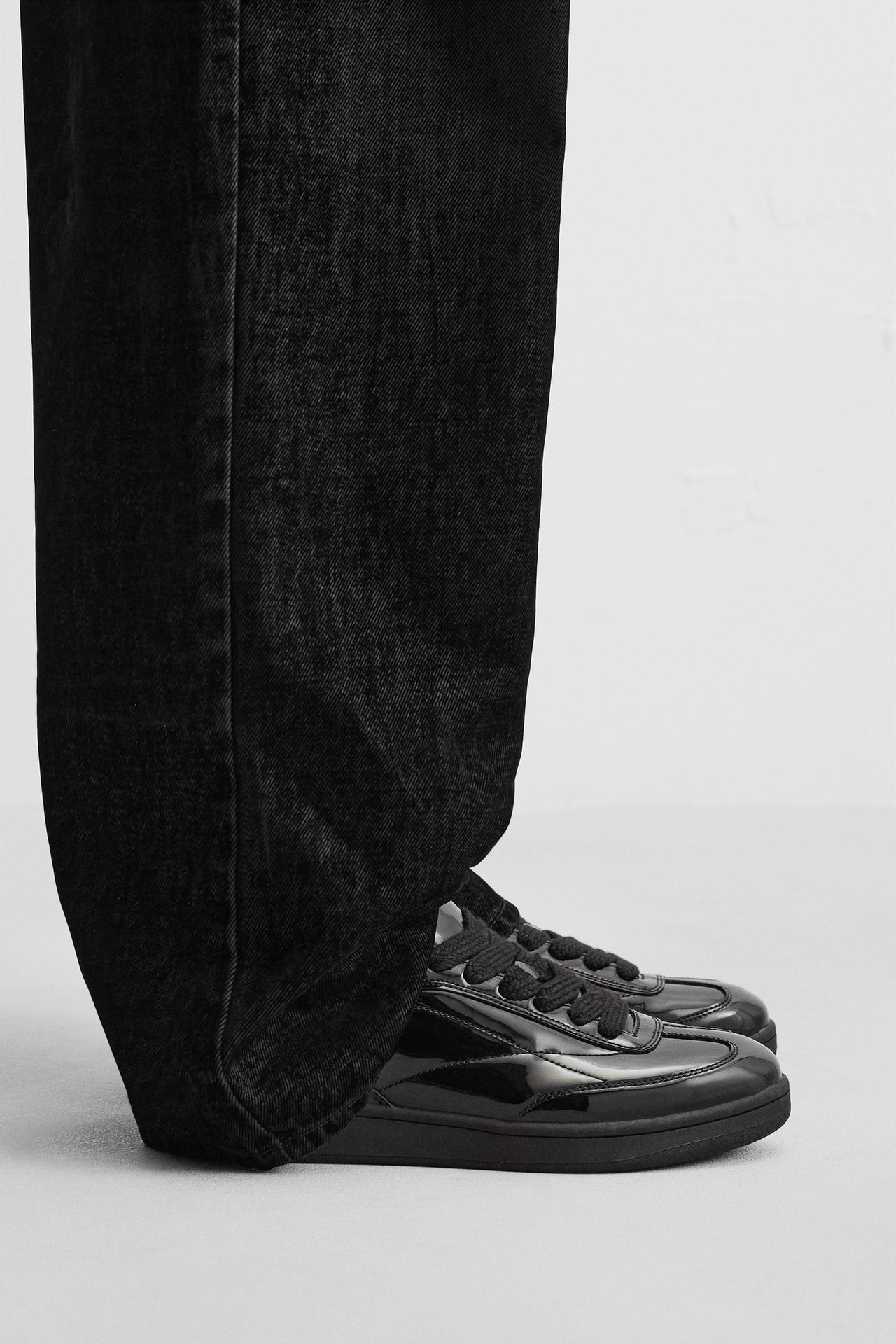 Zara Metallic Trainers