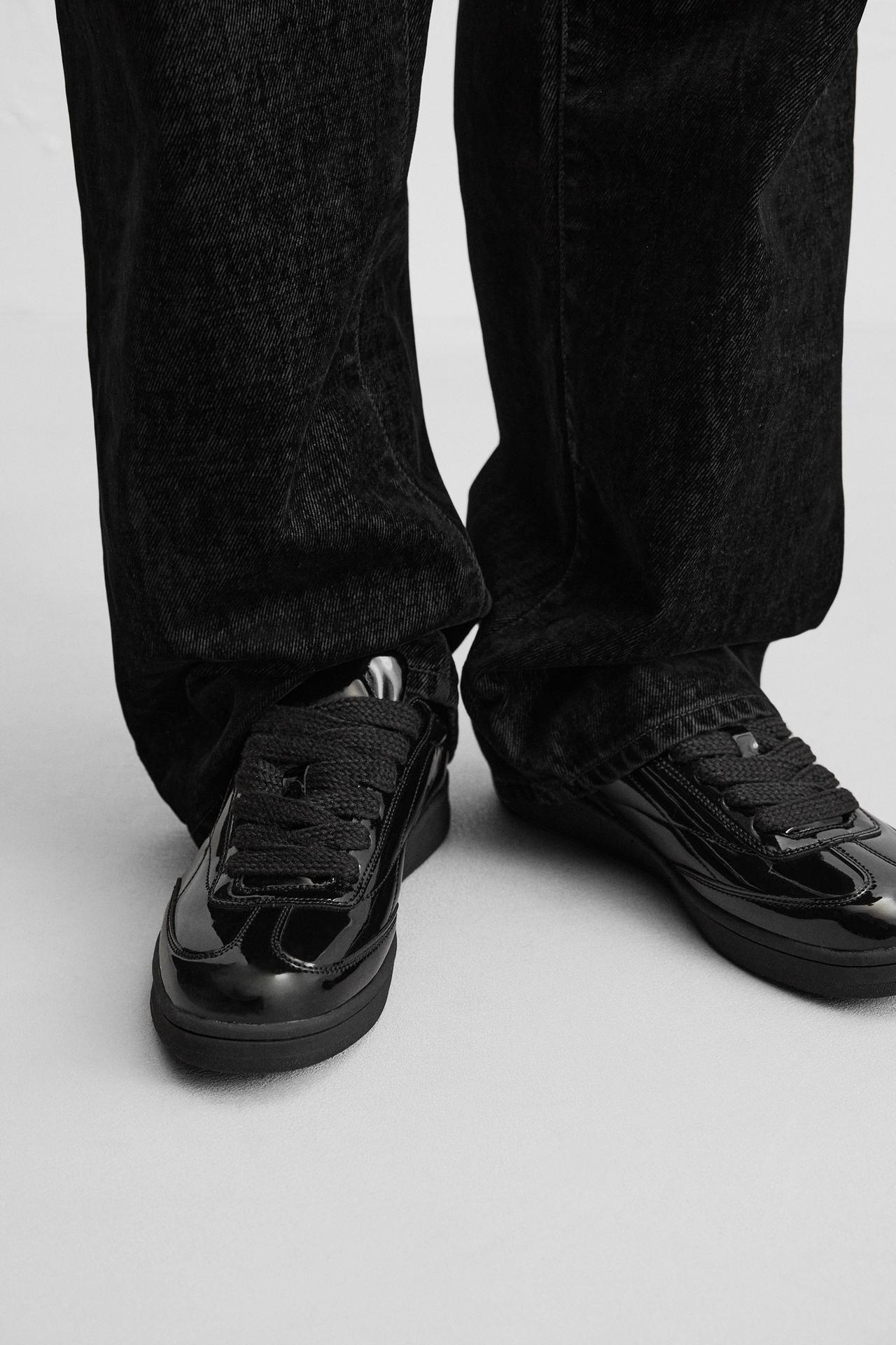 Zara Metallic Trainers