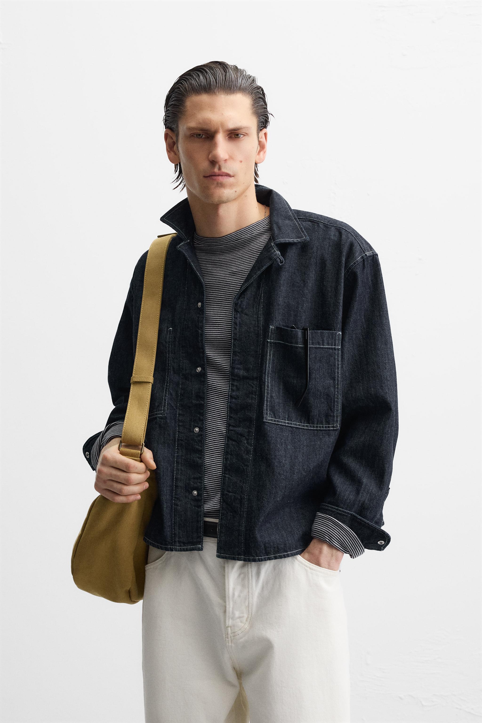 Zara Denim Boxy Fit Shirt