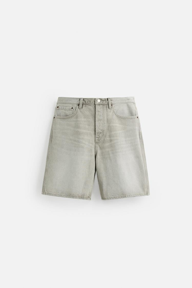 Zara Straight Fit Denim Short