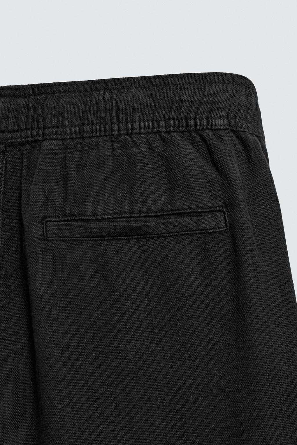 Zara Textured Relaxed Fit Trousers