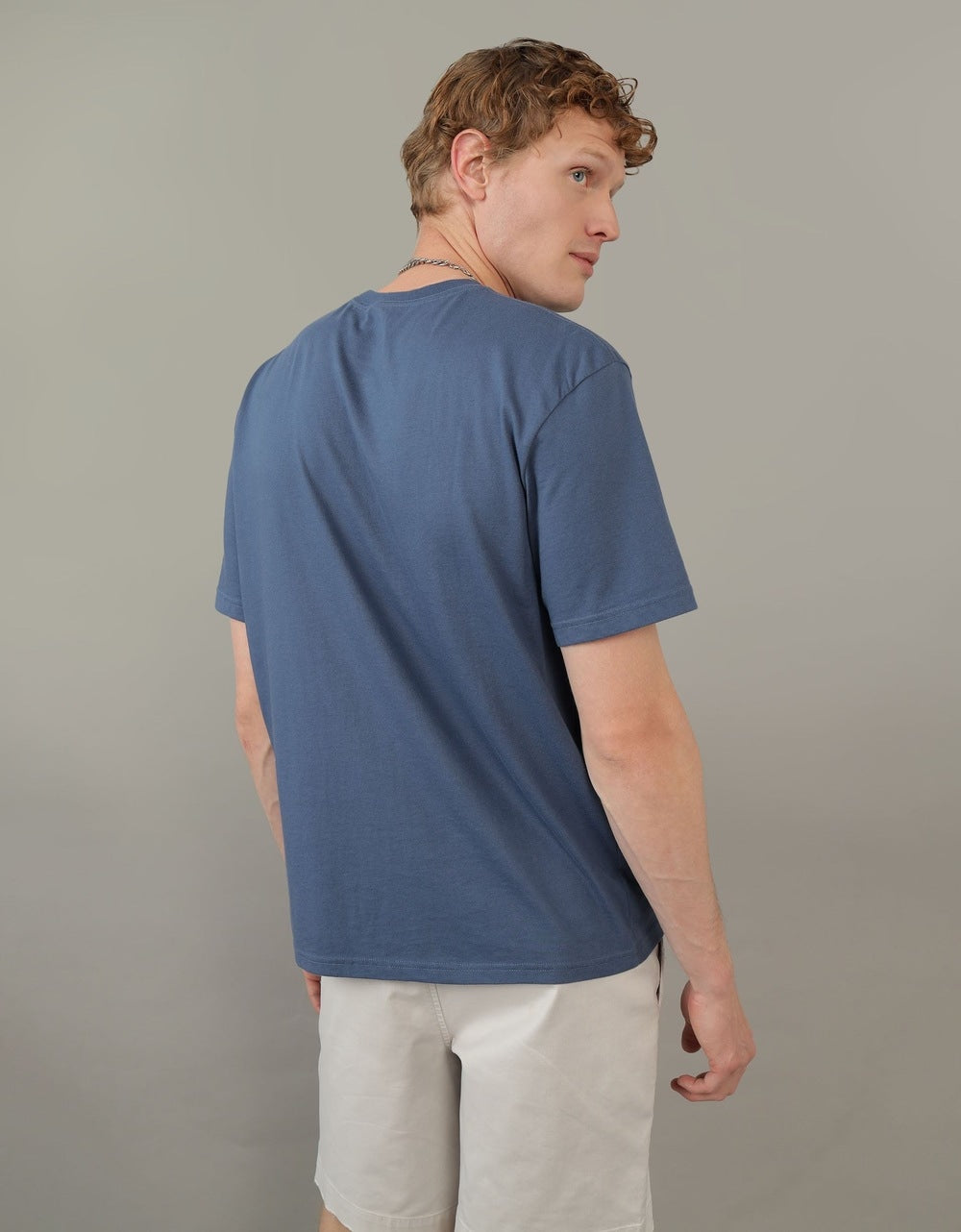 American Eagle Blue Logo Graphic T-Shirt